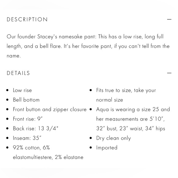 ALICE + OLIVIA Stacey Low Rise Bell Jean in Royalty (Sz 29). NWT. RETAIL 295 - Picture 14 of 14